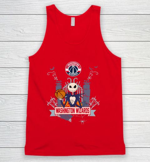 NBA Washington Wizards Basketball Jack Skellington Halloween Tank Top 5
