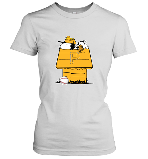 Pittsburghs Pirates Snoopy And Woodstock Resting Together MLB Women's T-Shirt