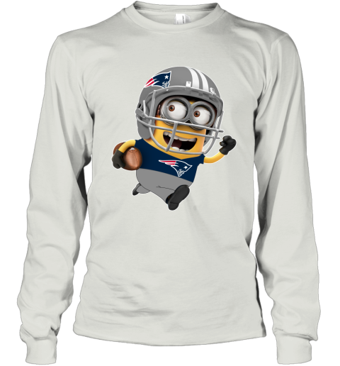 Nfl New England Patriots Men's Gray Full Back Run Long Sleeve