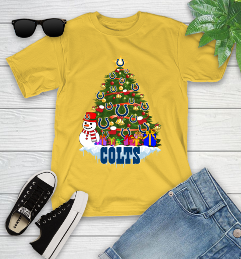 Indianapolis Colts Merry Christmas NFL Football Sports Youth T-Shirt 8