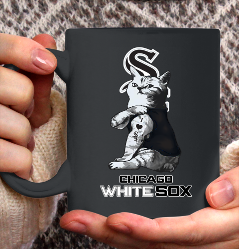 MLB Baseball My Cat Loves Chicago White Sox Ceramic Mug 11oz