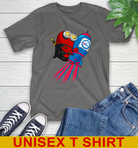 NBA Basketball Philadelphia 76ers Deadpool Minion Marvel Shirt T-Shirt 10