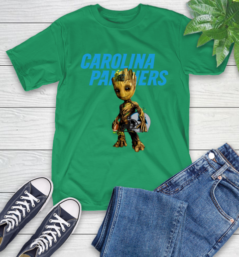 Carolina Panthers NFL Football Groot Marvel Guardians Of The Galaxy T-Shirt 7