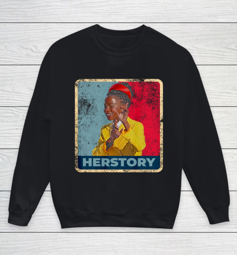 Herstory Amanda Gorman Poet Inauguration 2021 Retro Vintage Youth Sweatshirt