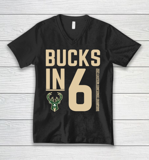 Bucks in 6 shirt Milwaukee Bucks V-Neck T-Shirt