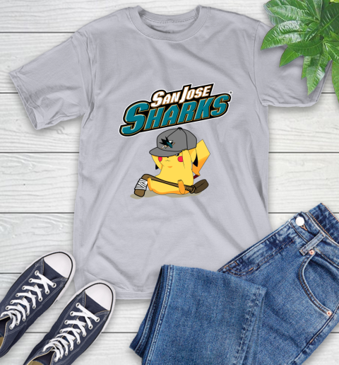 NHL Pikachu Hockey Sports San Jose Sharks T-Shirt 6
