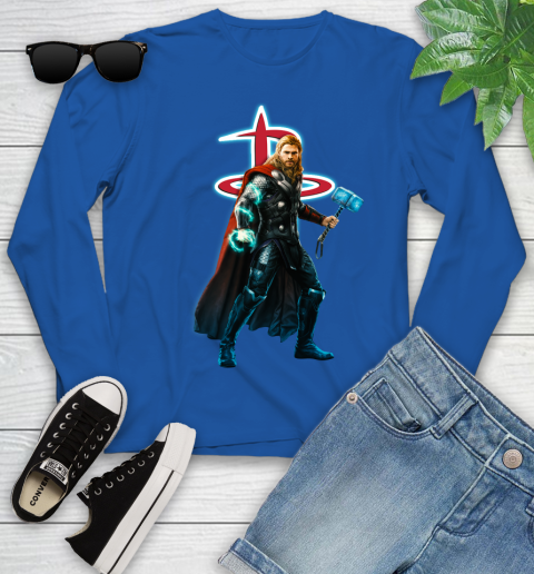 NBA Thor Avengers Endgame Basketball Houston Rockets Youth Long Sleeve 9