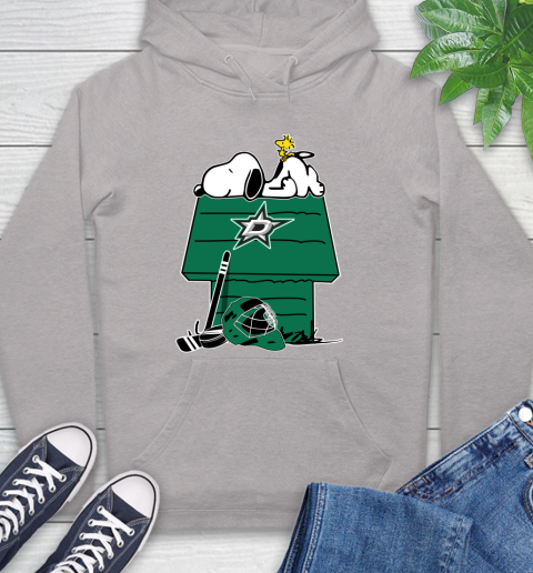 Dallas Stars NHL Hockey Snoopy Woodstock The Peanuts Movie Hoodie 12