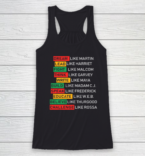 Black History Month African American Country Celebration Racerback Tank