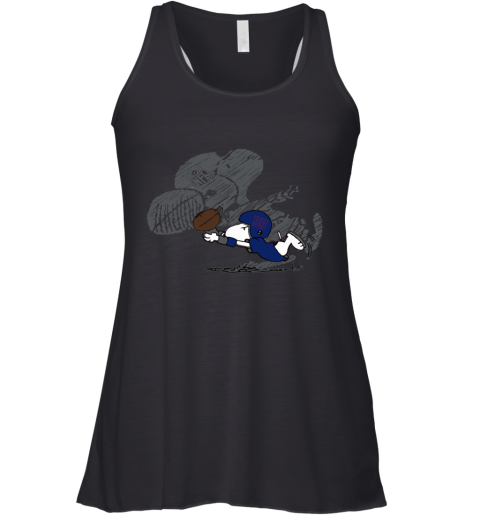 New York Giants Snoopy Plays The Football Game Racerback Tank