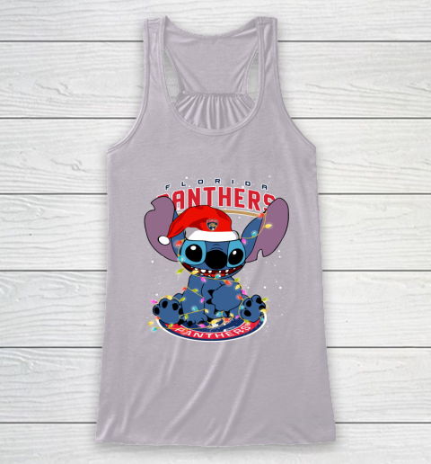 Florida Panthers NHL Hockey noel stitch Christmas Racerback Tank 3