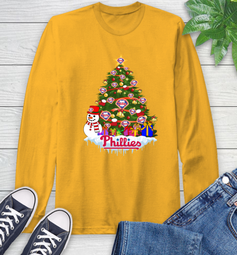 Philadelphia Phillies Merry Christmas MLB Baseball Sports Long Sleeve T-Shirt 3