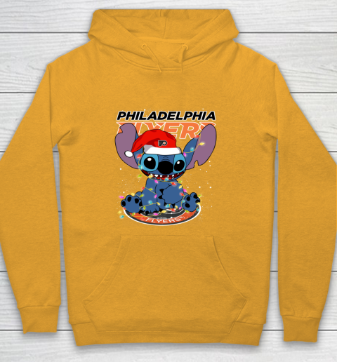 Philadelphia Flyers NHL Hockey noel stitch Christmas Youth Hoodie 2