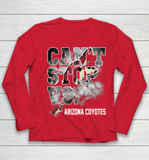 NHL Arizona Coyotes Hockey Can't Stop Vs Youth Long Sleeve 8