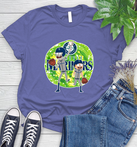 MLB Seattle Mariners Rick And Morty Baseball Sports Women's T-Shirt 11