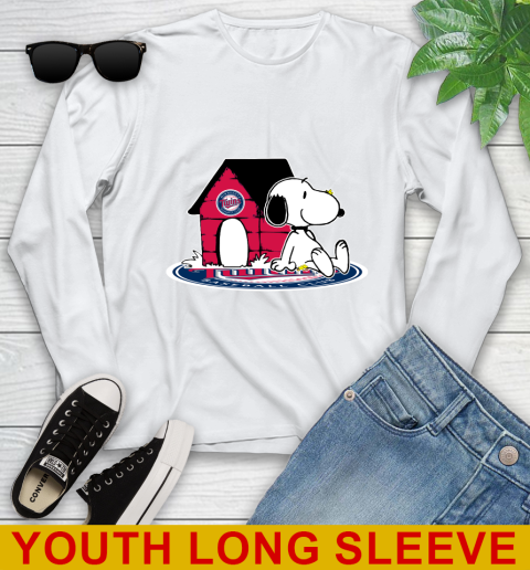 MLB Baseball Minnesota Twins Snoopy The Peanuts Movie Shirt Youth Long Sleeve