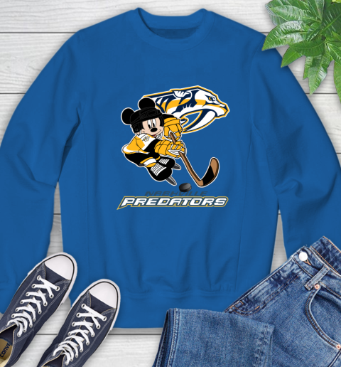 NHL Nashville Predators Mickey Mouse Disney Hockey T Shirt Sweatshirt 8