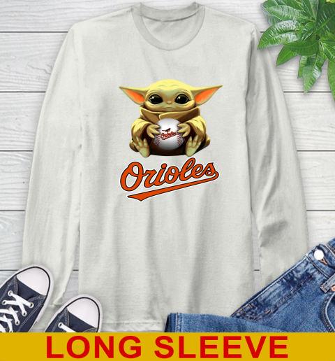MLB Baseball Baltimore Orioles Star Wars Baby Yoda Shirt 69