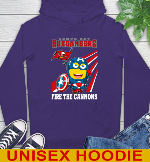 NFL Football Tampa Bay Buccaneers Captain America Marvel Avengers Minion Shirt Hoodie 5