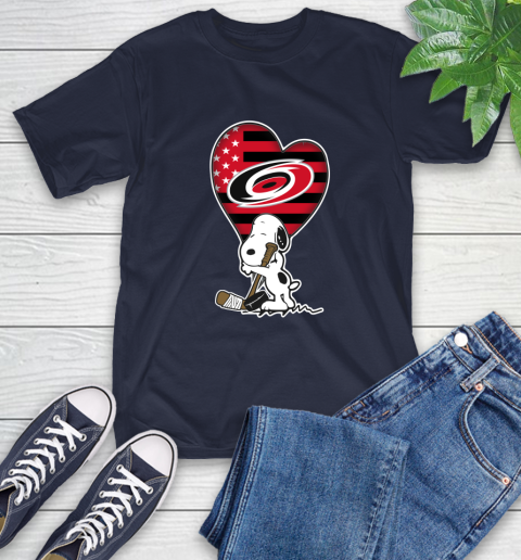Carolina Hurricanes NHL Hockey The Peanuts Movie Adorable Snoopy T-Shirt 4