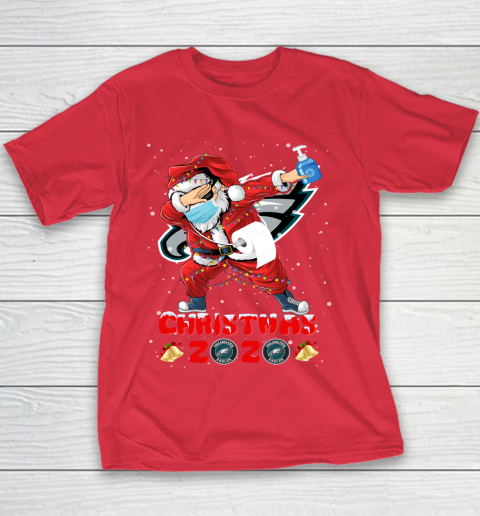 Philadelphia Eagles Funny Santa Claus Dabbing Christmas 2020 NFL Youth T-Shirt 7