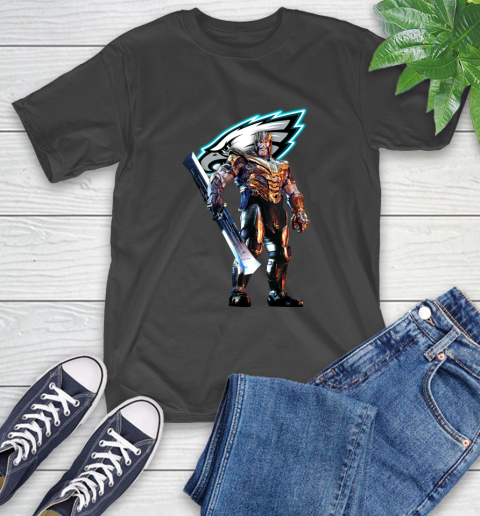 NFL Thanos Gauntlet Avengers Endgame Football Philadelphia Eagles T-Shirt 2