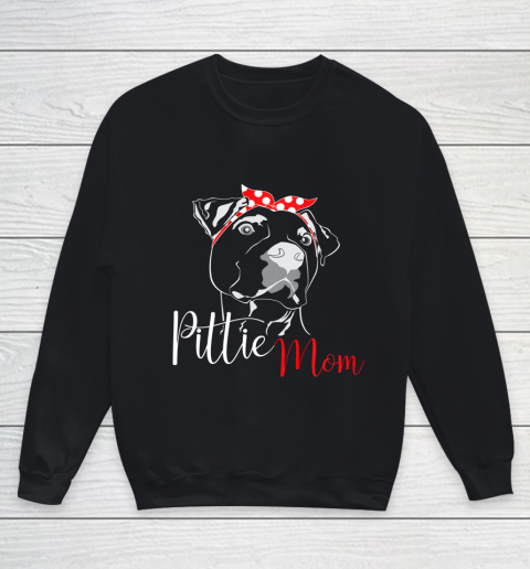 Dog Mom Shirt Pittie Mom T Shirt American Pitbull Shirt Dog Lover Youth Sweatshirt