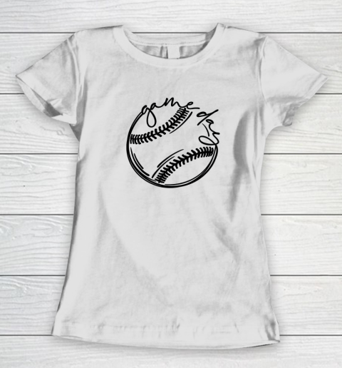 Game Day Baseball Softball Sports Fan Matching Women's T-Shirt