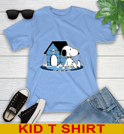 MLB Baseball Tampa Bay Rays Snoopy The Peanuts Movie Shirt Youth T-Shirt 11