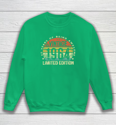 60 Year Old Gifts Vintage 1964 Limited Edition 60th Birthday Sweatshirt 4