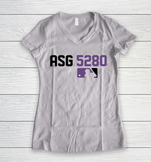Asg 5280 tshirt baseball sports lover Women's V-Neck T-Shirt