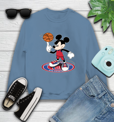 NBA Basketball LA Clippers Cheerful Mickey Disney Shirt Sweatshirt 8