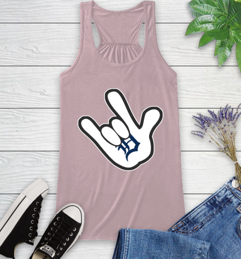 Detroit Tigers MLB Baseball Mickey Rock Hand Disney Racerback Tank 11