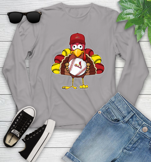 St.Louis Cardinals Turkey thanksgiving Youth Long Sleeve 5