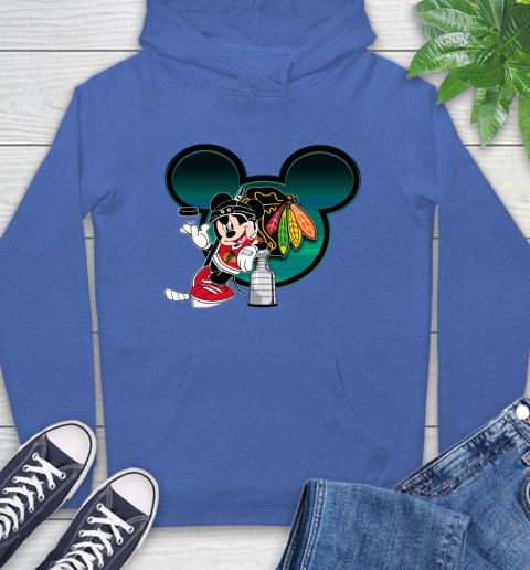 NHL Chicago Blackhawks Stanley Cup Mickey Mouse Disney Hockey T Shirt Hoodie 9