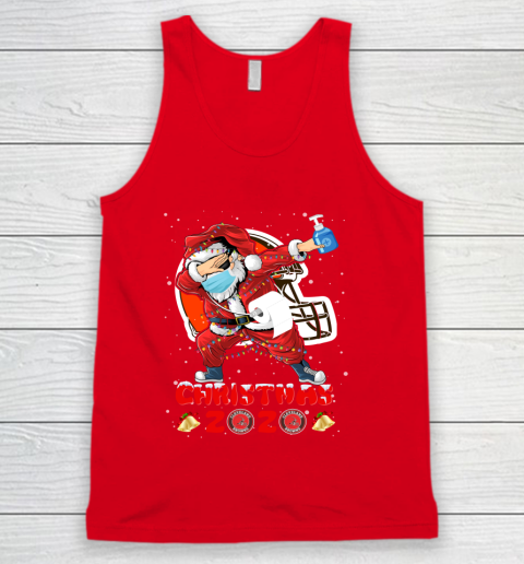 Cleveland Browns Funny Santa Claus Dabbing Christmas 2020 NFL Tank Top 5