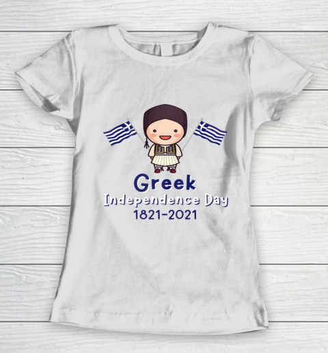Kids Greek Independence 200th Anniversary Greece for Boys Women's T-Shirt