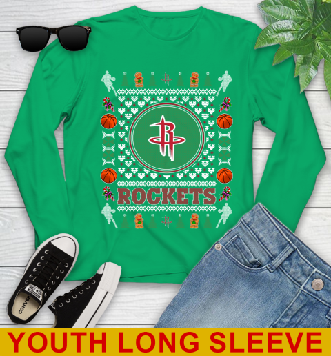 Houston Rockets Merry Christmas NBA Basketball Loyal Fan Youth Long Sleeve 7