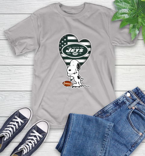 New York Jets NFL Football The Peanuts Movie Adorable Snoopy T-Shirt 12
