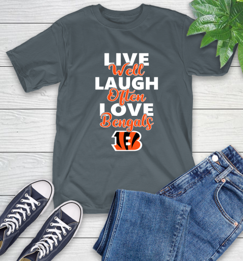 NFL Football Cincinnati Bengals Live Well Laugh Often Love Shirt T-Shirt 7