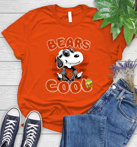 NFL Football Chicago Bears Cool Snoopy Shirt Women's T-Shirt 3