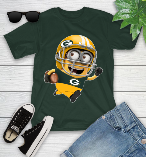 NFL Green Bay Packers Minions Disney Football Sports Youth T-Shirt 5