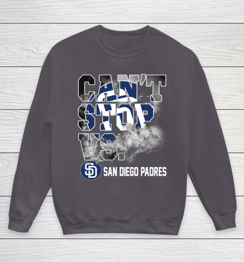MLB San Diego Padres Baseball Can't Stop Vs Padres Youth Sweatshirt - Image 6