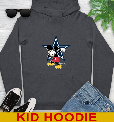 Dallas Cowboys NFL Football Dabbing Mickey Disney Sports Youth Hoodie 9