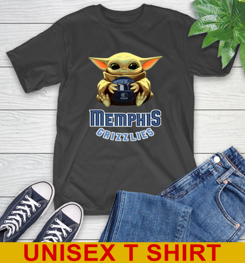 NBA Basketball Memphis Grizzlies Star Wars Baby Yoda Shirt 2