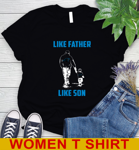 Carolina Panthers NFL Football Like Father Like Son Sports Women's T-Shirt