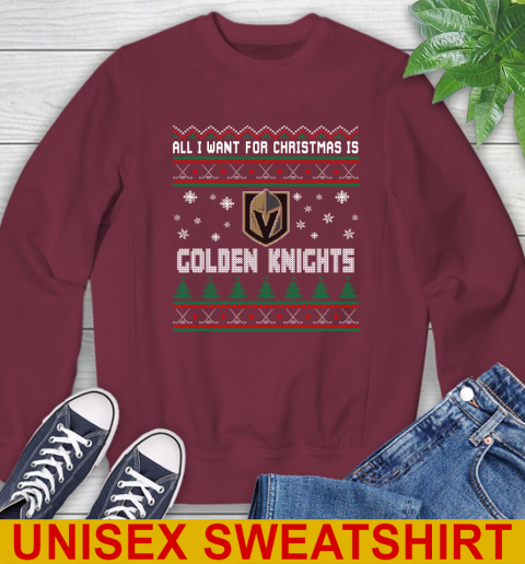 Vegas Golden Knights NHL Hockey All I Want For Christmas Is My Team Sports 30