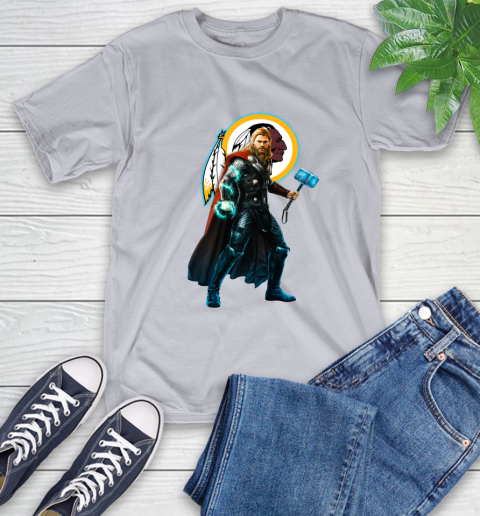 NFL Thor Avengers Endgame Football Washington Redskins T-Shirt 6