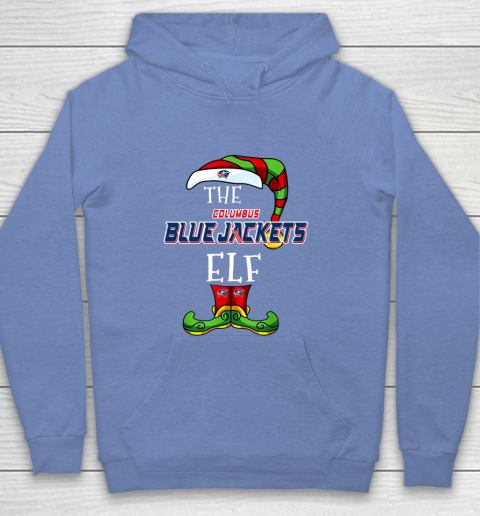 Columbus Blue Jackets Christmas ELF Funny NHL Youth Hoodie 8