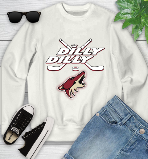 NHL Arizona Coyotes Dilly Dilly Hockey Sports Youth Sweatshirt